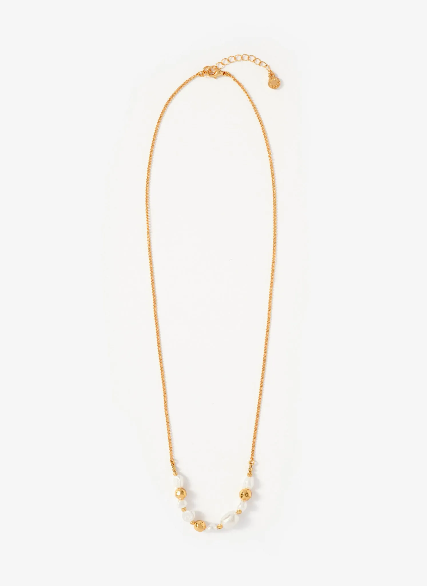 Gold Tone Pearl Long Necklace sold by Mint Velvet