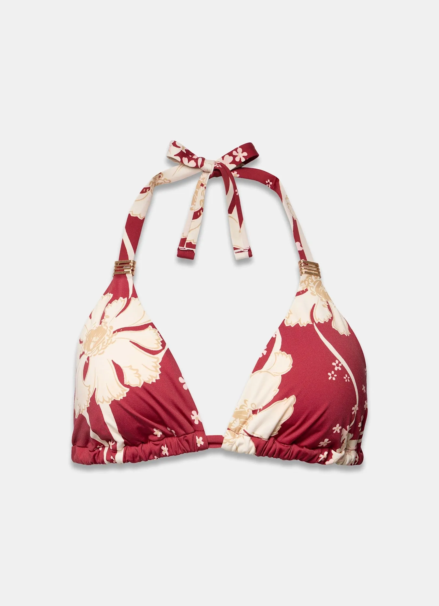 Red Floral Print Triangle Bikini Top sold by Mint Velvet product image thumbnail 5