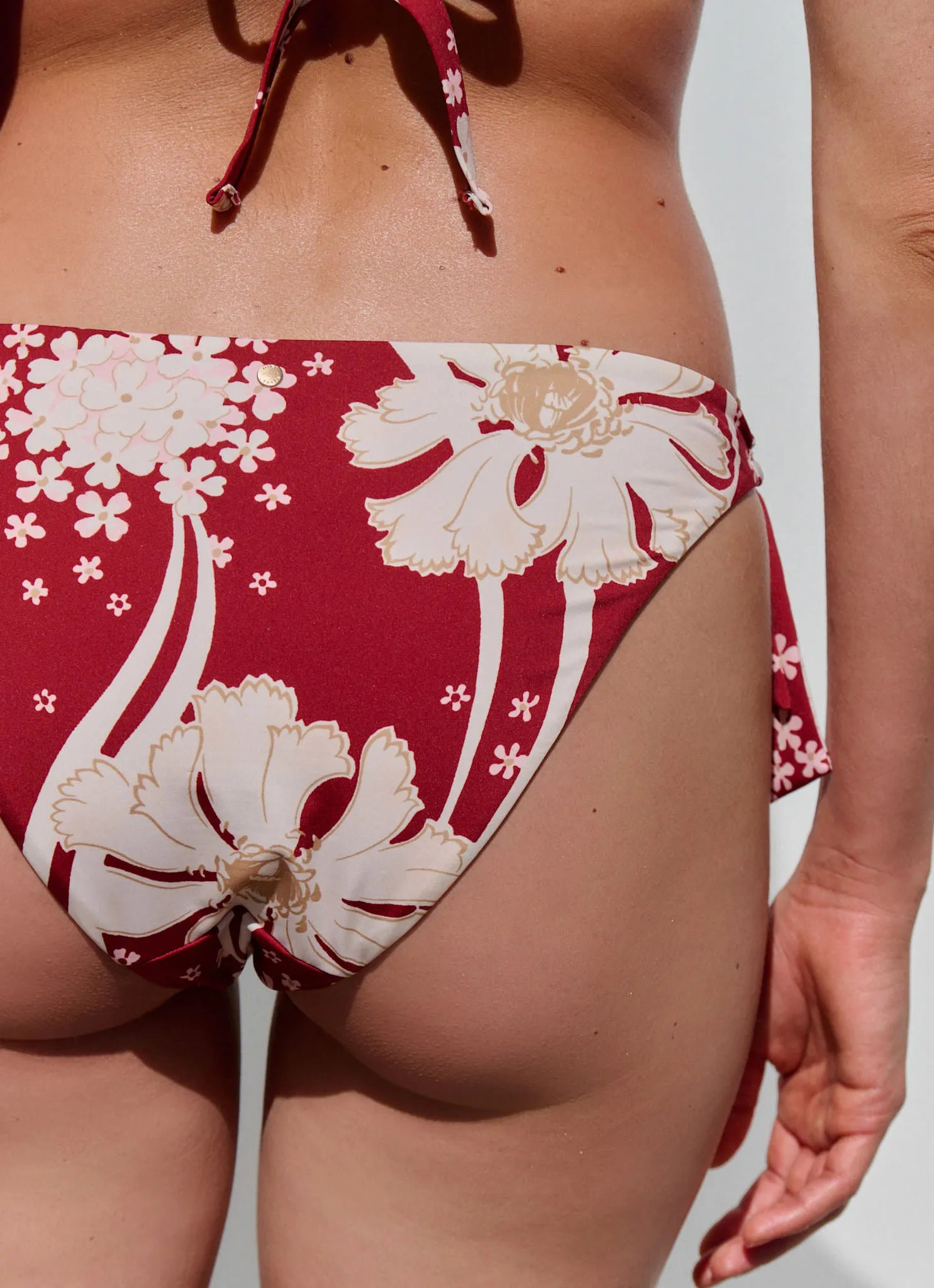 Red Floral Print Tie Bikini Bottoms sold by Mint Velvet product image thumbnail 4