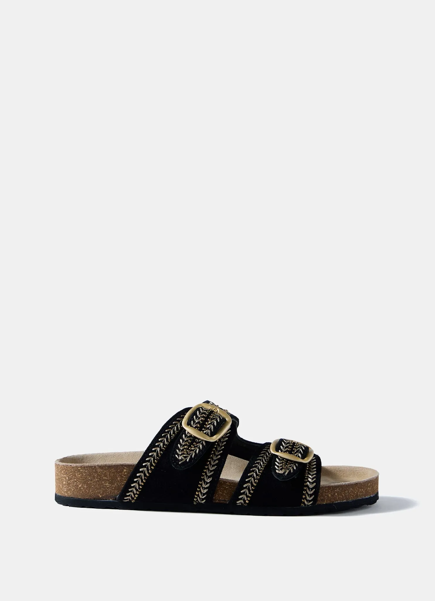 Ava Black Suede Beaded Sandals sold by Mint Velvet product image thumbnail 2
