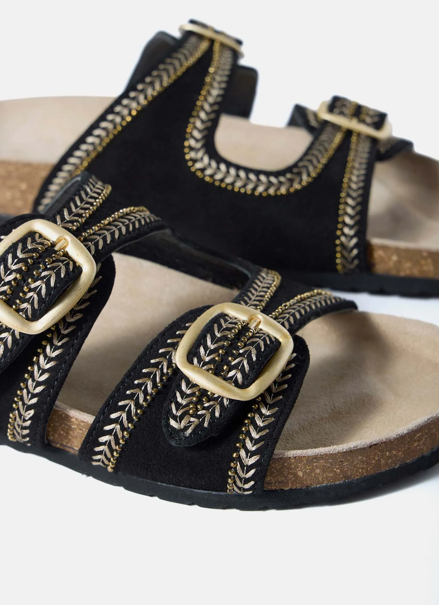 Ava Black Suede Beaded Sandals sold by Mint Velvet product image thumbnail 5