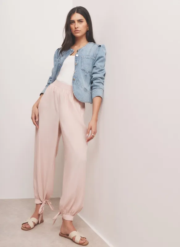 Pink Soft Balloon Trousers made by Mint Velvet
