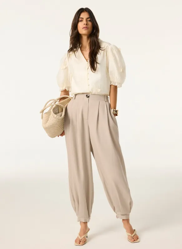 White Butterfly Detail Blouse made by Mint Velvet