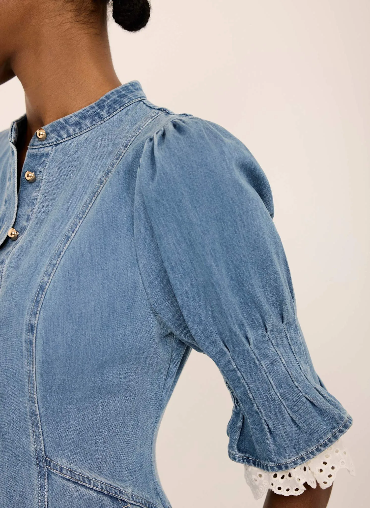 Mid Indigo Denim Midi Dress sold by Mint Velvet product image thumbnail 4