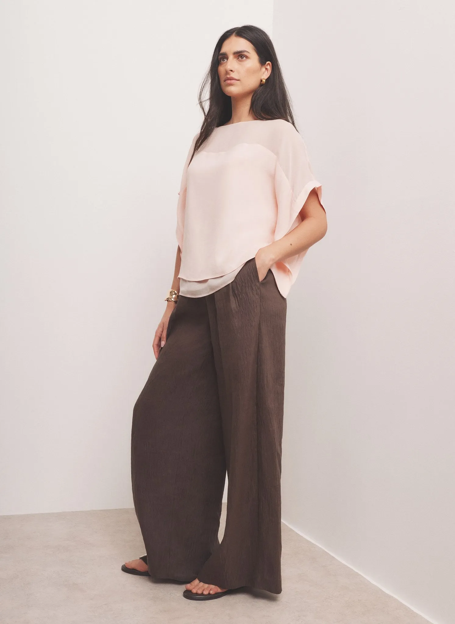 Pink Sheer Panel Top sold by Mint Velvet product image thumbnail 3