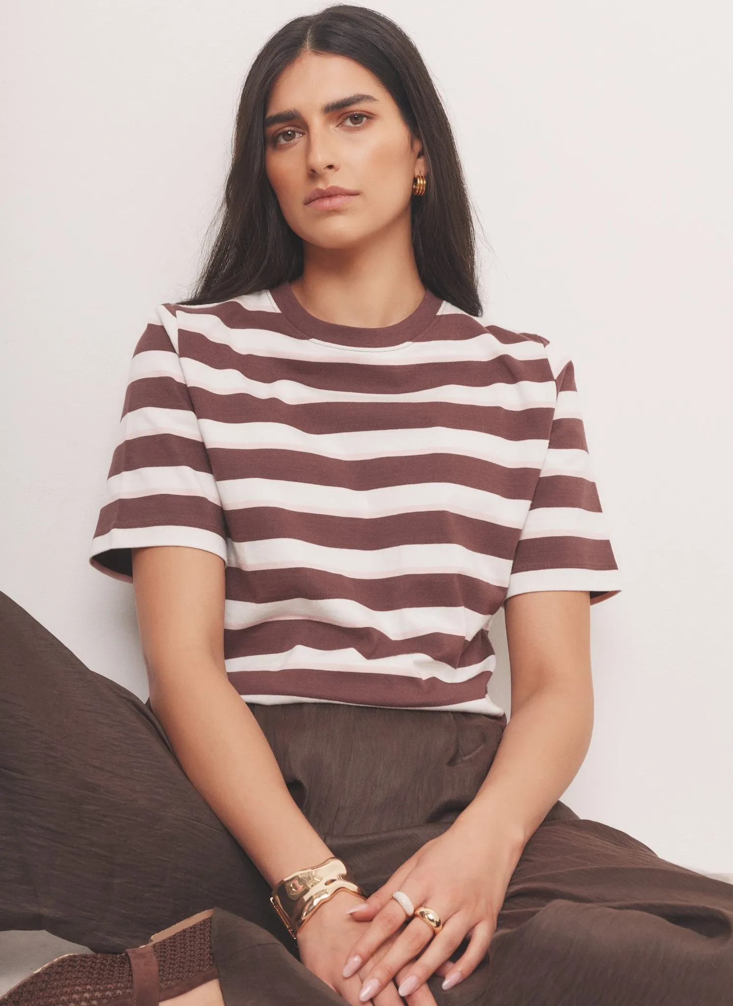 Pink Stripe Ultimate T-Shirt sold by Mint Velvet product image thumbnail 4
