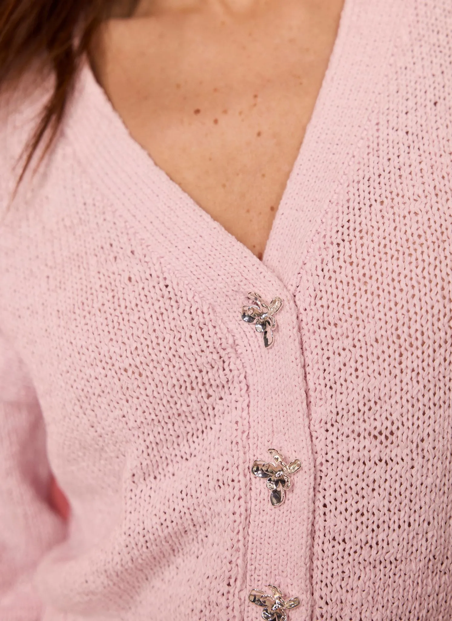 Pink Cotton Blend Cardigan sold by Mint Velvet product image thumbnail 4