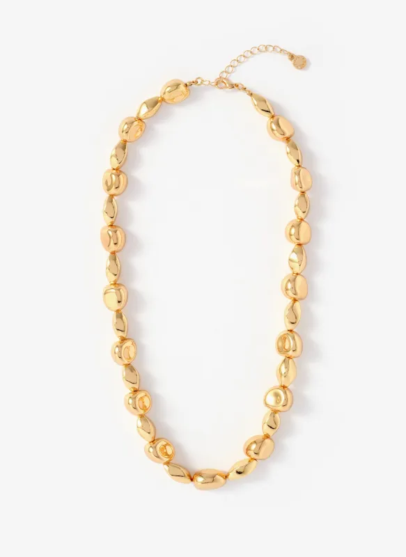 Gold Tone Beaded Necklace made by Mint Velvet