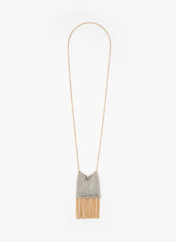 Mixed Metal Fringe Necklace made by Mint Velvet