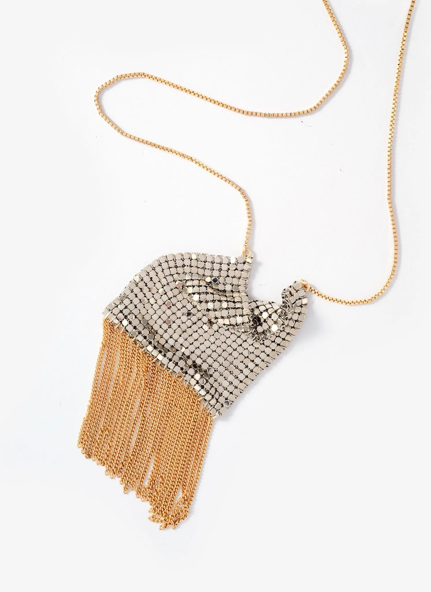 Mixed Metal Fringe Necklace sold by Mint Velvet product image thumbnail 2