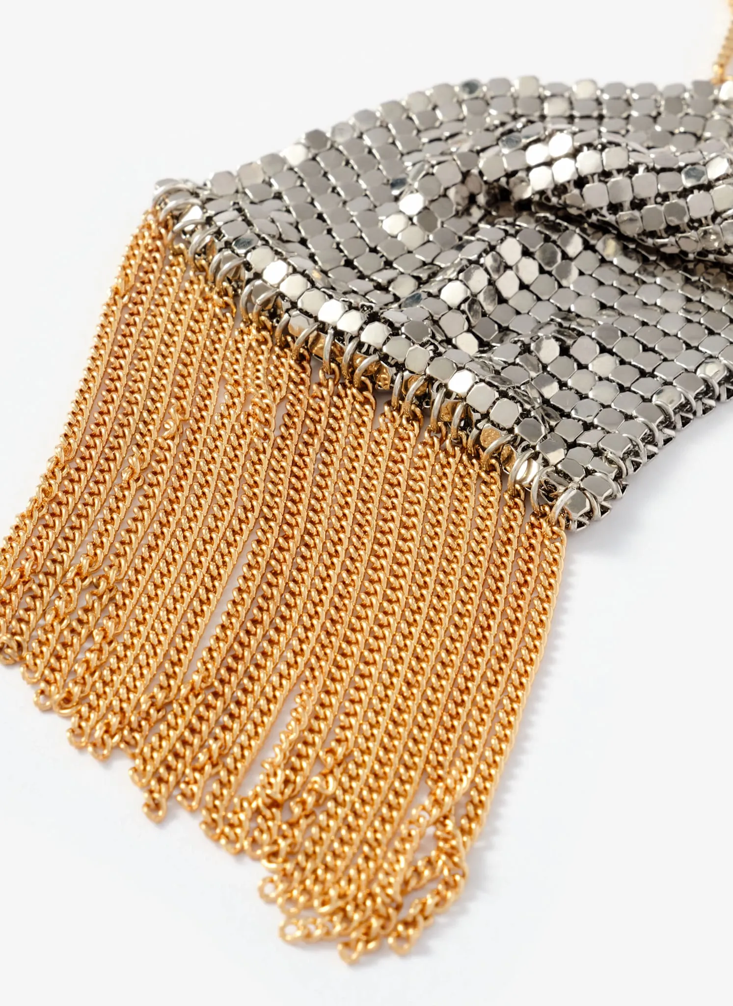Mixed Metal Fringe Necklace sold by Mint Velvet product image thumbnail 3
