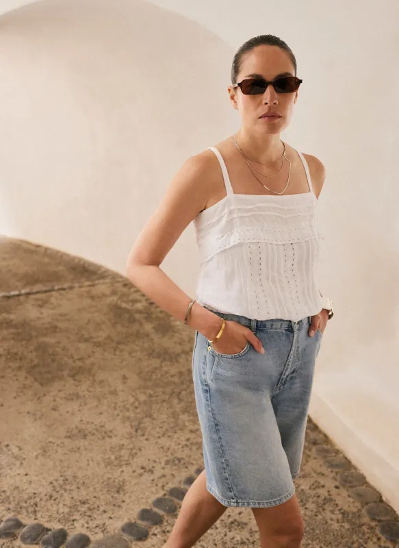 Denim Mid Length Shorts made by Mint Velvet