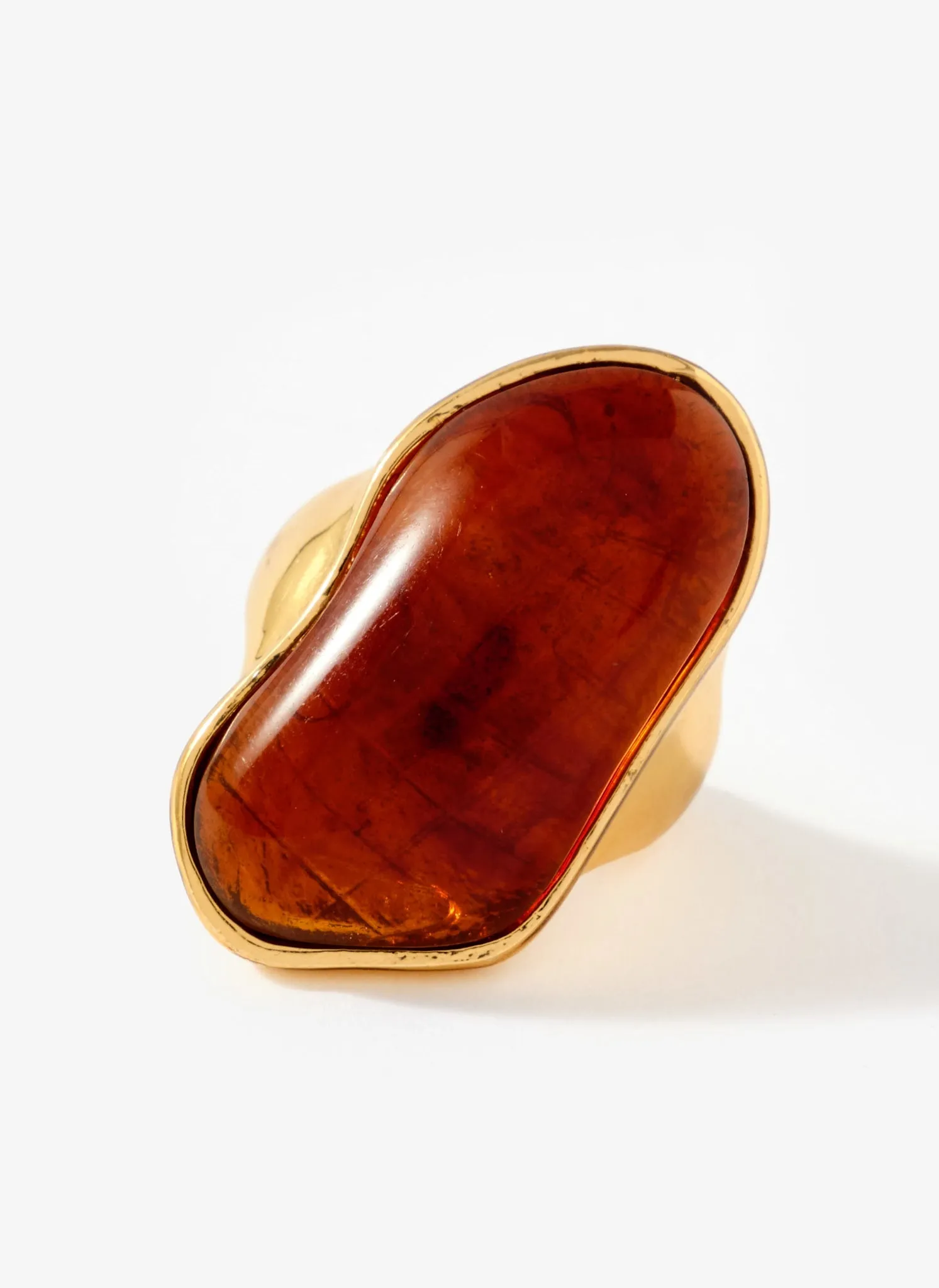 Gold Tone Sculptured Resin Ring sold by Mint Velvet product image thumbnail 4