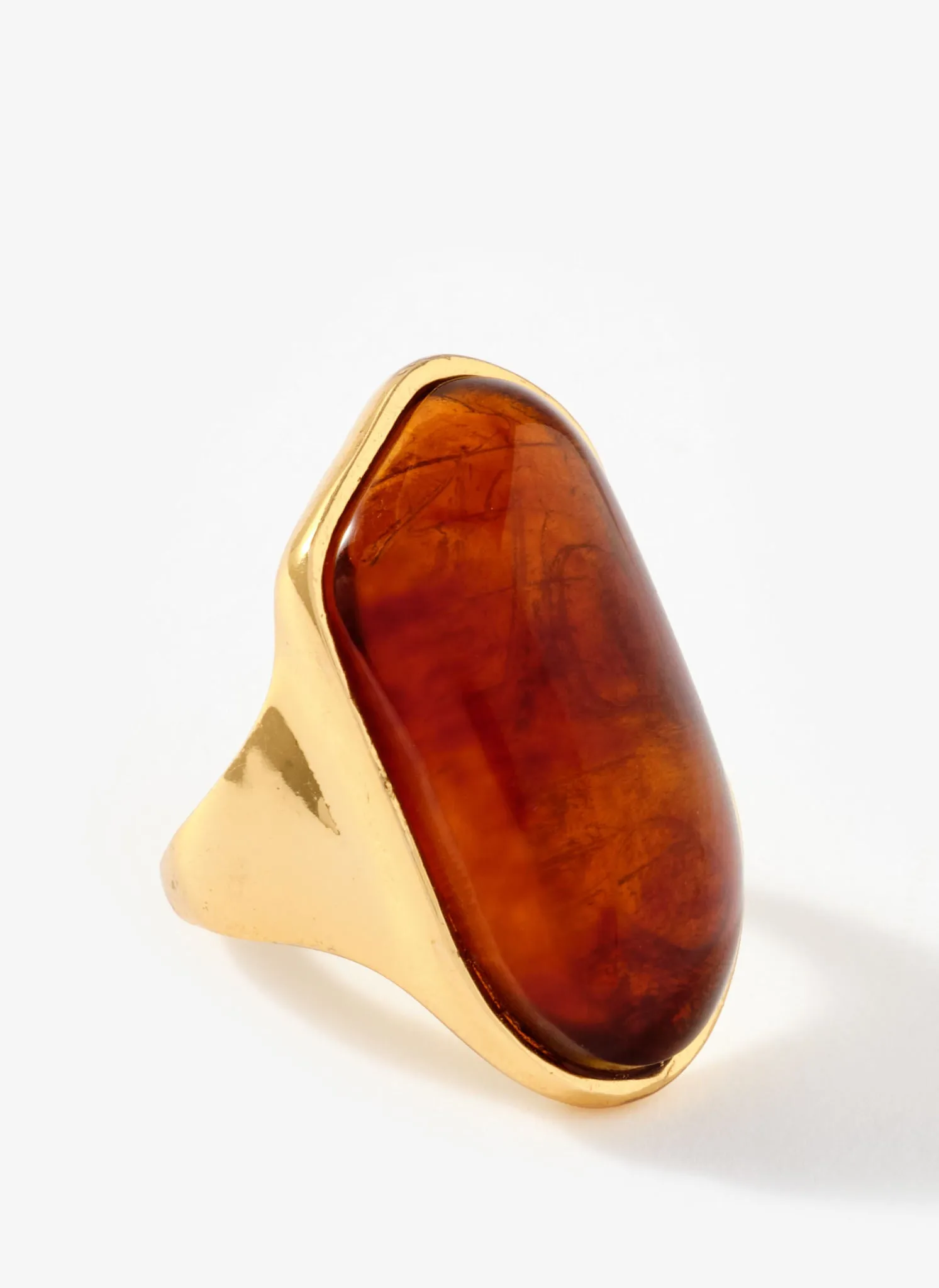 Gold Tone Sculptured Resin Ring sold by Mint Velvet product image thumbnail 2