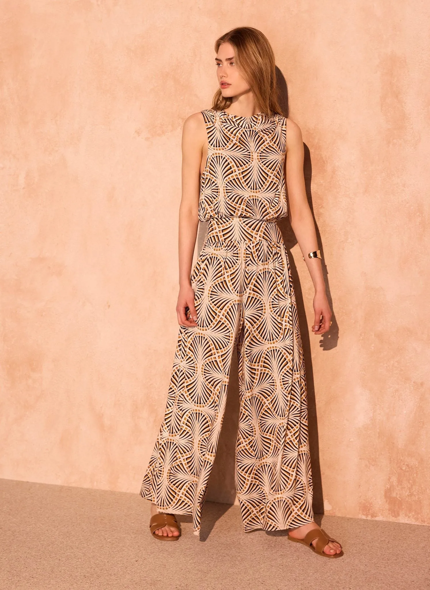 Black Geo Print Jumpsuit sold by Mint Velvet product image thumbnail 2