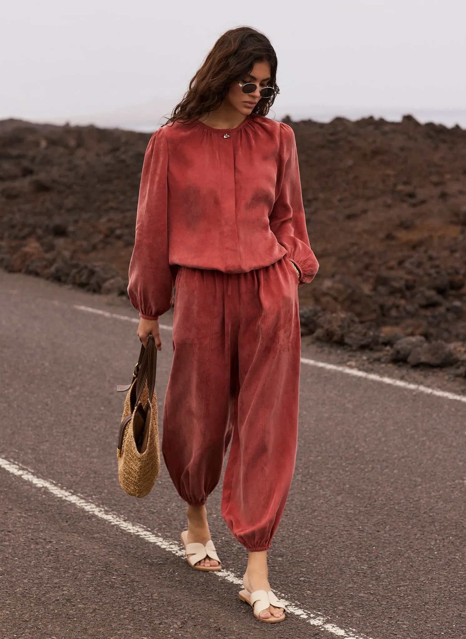 Rust Red Balloon Trousers sold by Mint Velvet