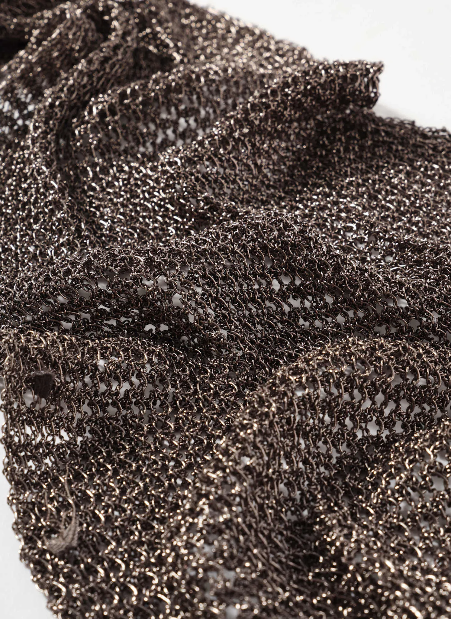 Dark Silver Metallic Triangle Neck Scarf sold by Mint Velvet product image thumbnail 4