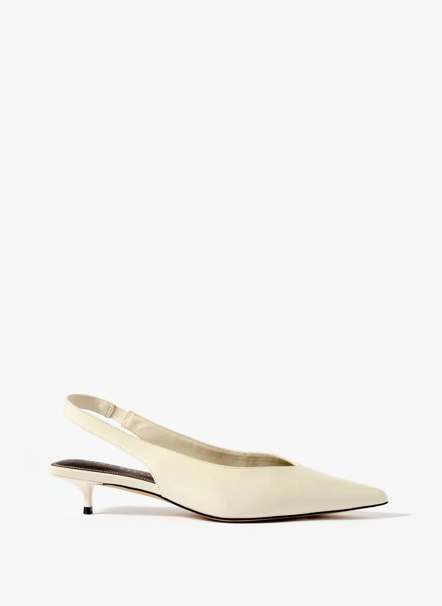 Skye White Leather Slingback Court Heels sold by Mint Velvet product image thumbnail 2