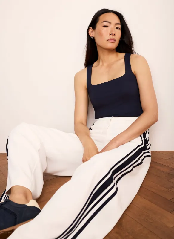 Navy Scoop Neck Layering Vest Top made by Mint Velvet