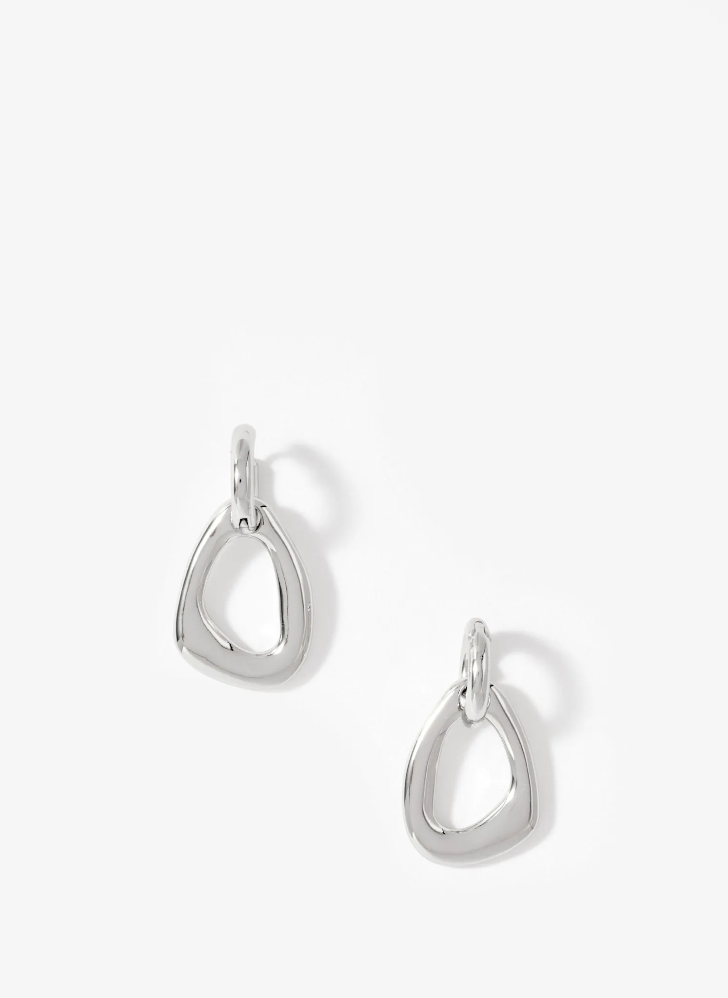Silver Tone Sculpted Drop Earrings sold by Mint Velvet