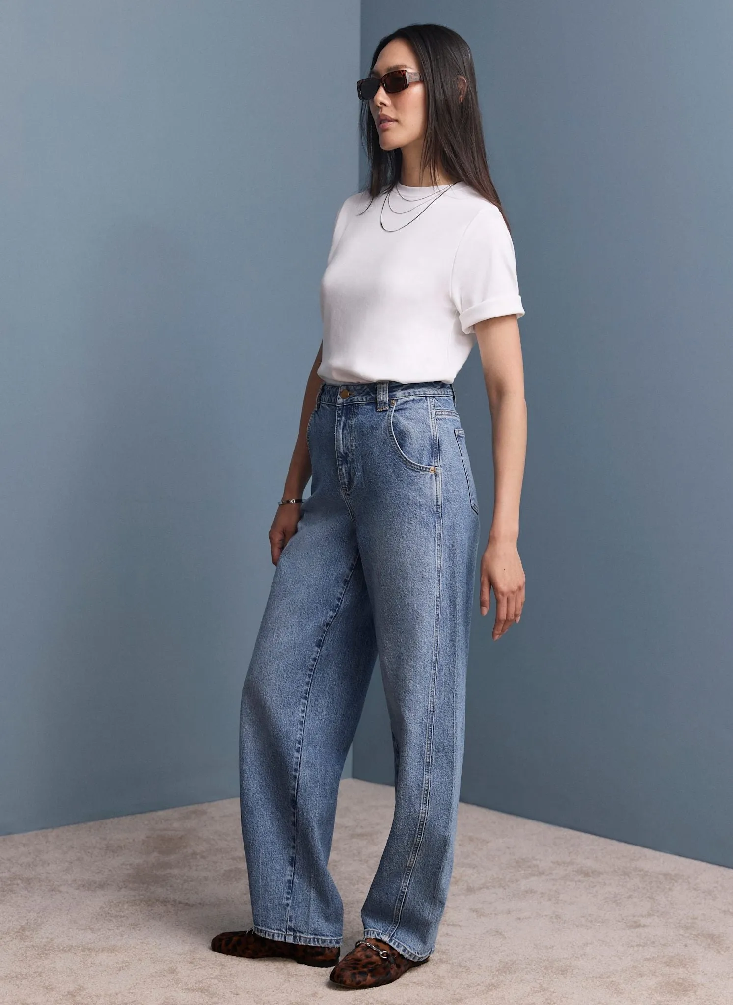 Mid Indigo Ultimate Barrel Jeans sold by Mint Velvet product image thumbnail 3
