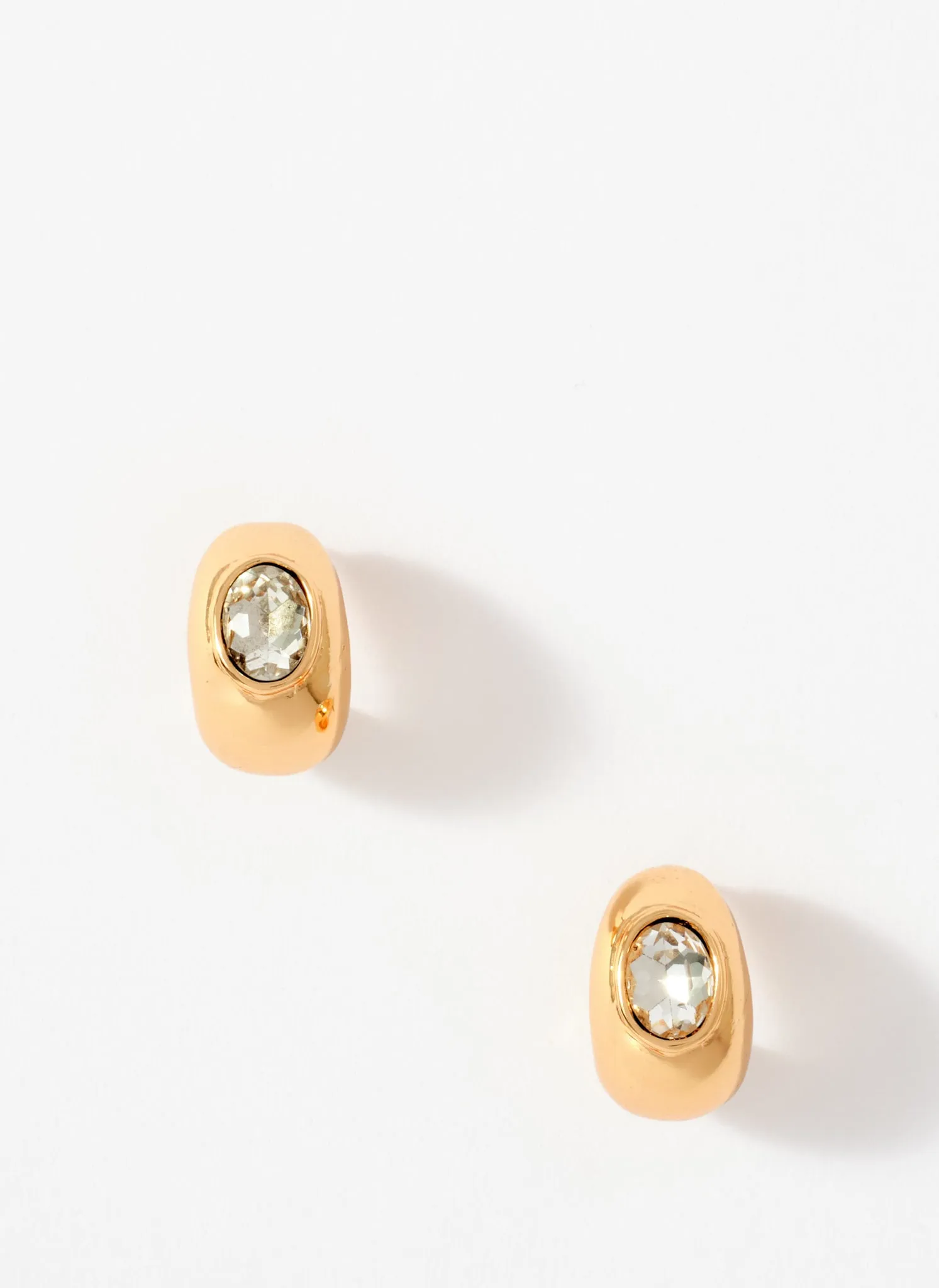Gold Tone Crystal Mix Hoop Earrings sold by Mint Velvet product image thumbnail 2