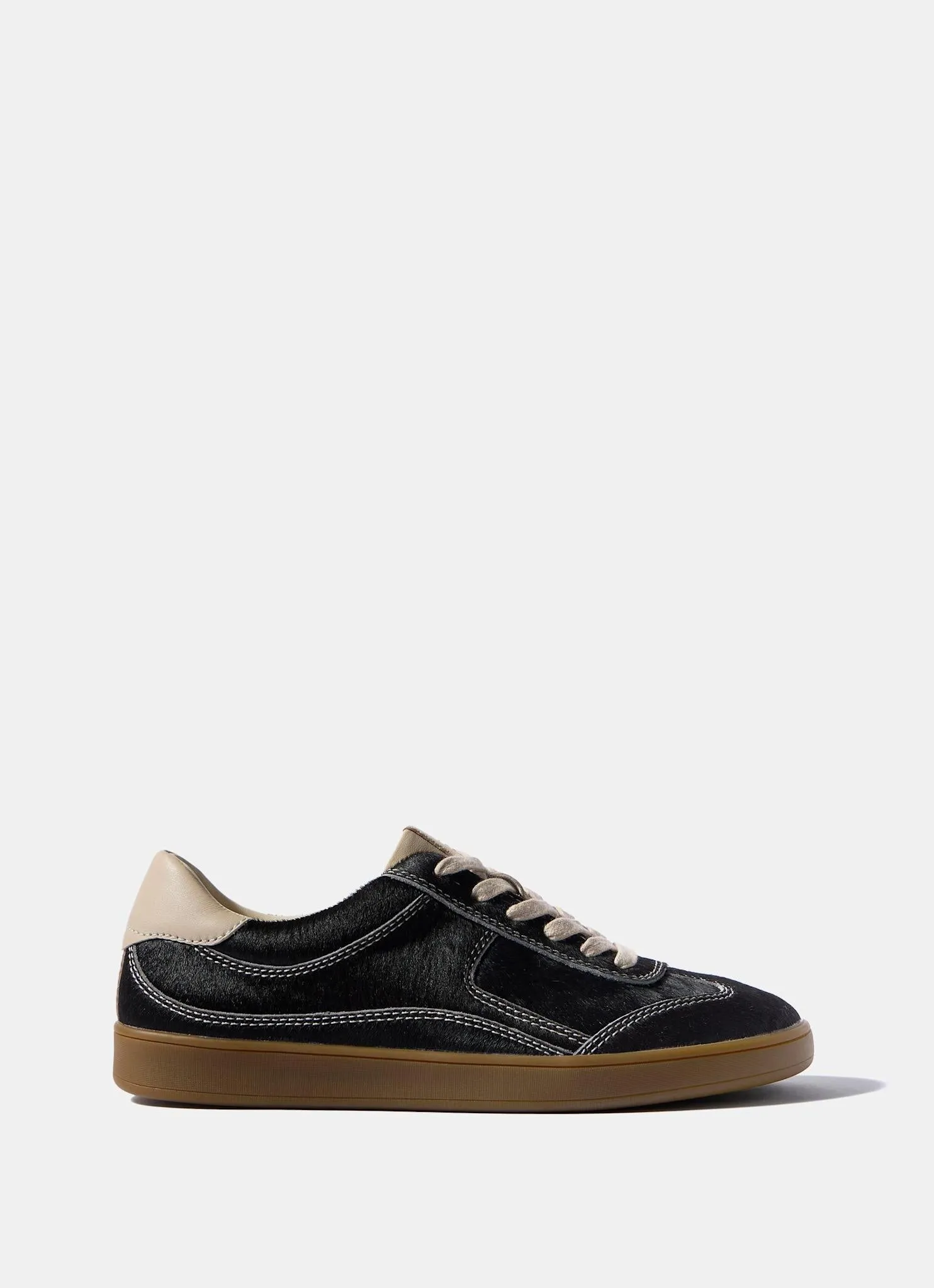 Jen Brown Leather Textured Trainers sold by Mint Velvet