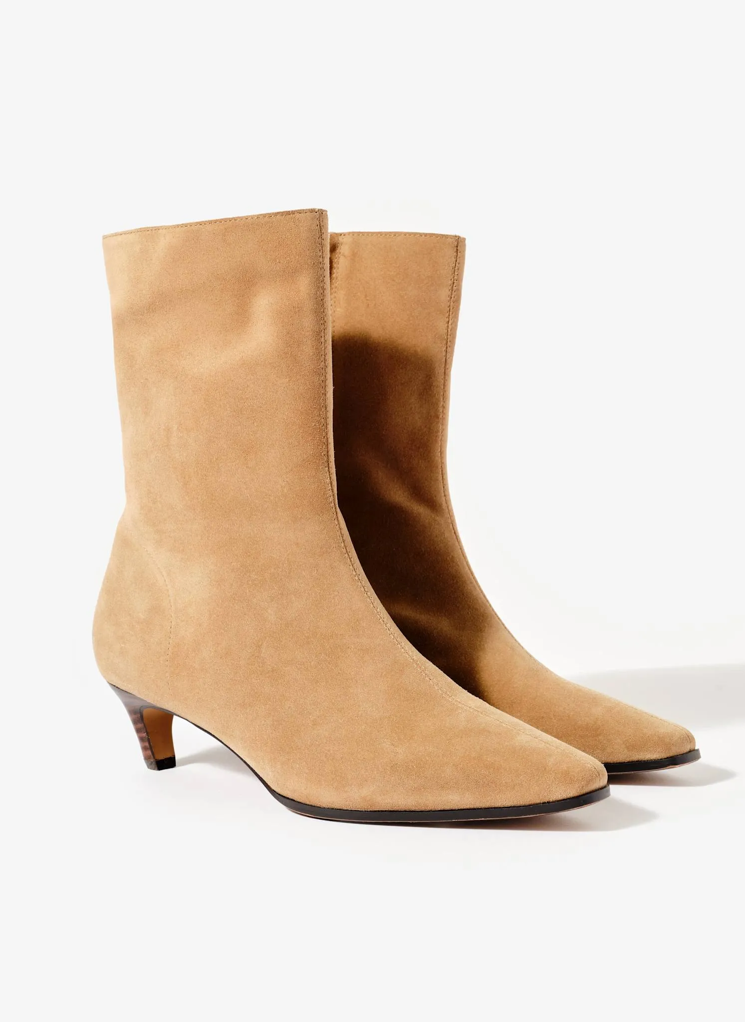 Issy Neutral Suede Kitten Heel Ankle Boots sold by Mint Velvet product image thumbnail 2