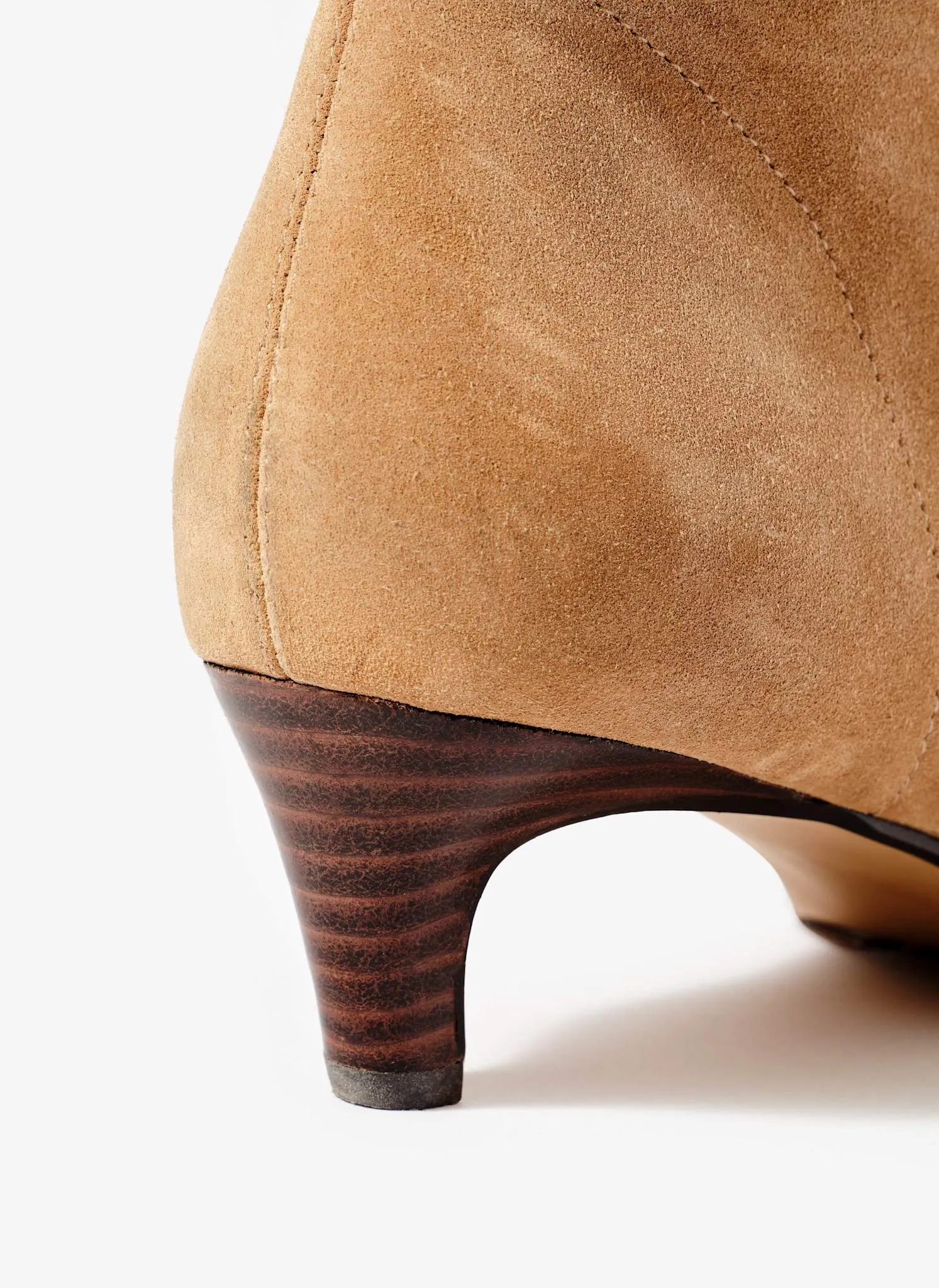 Issy Neutral Suede Kitten Heel Ankle Boots sold by Mint Velvet product image thumbnail 3
