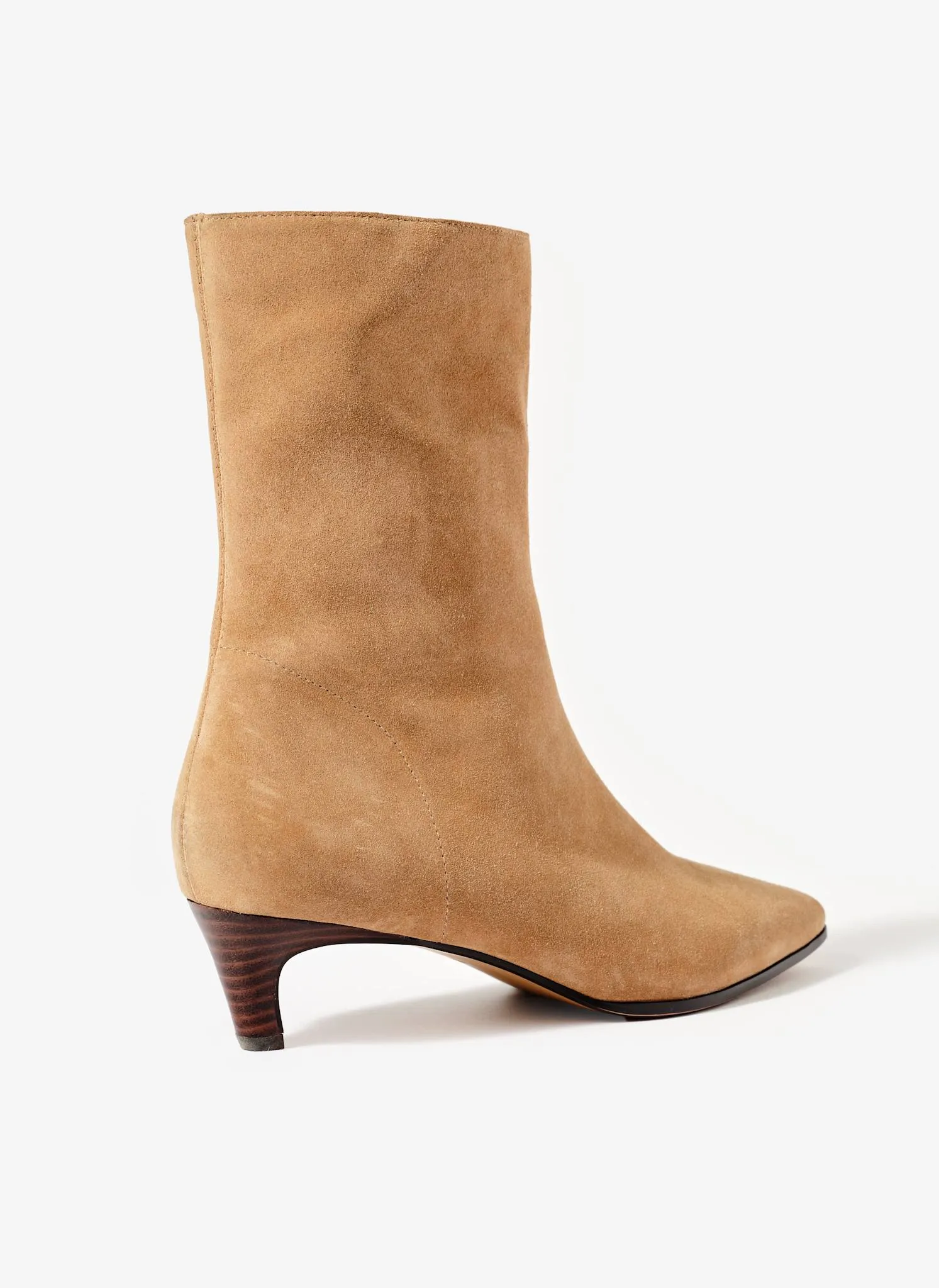 Issy Neutral Suede Kitten Heel Ankle Boots sold by Mint Velvet product image thumbnail 4