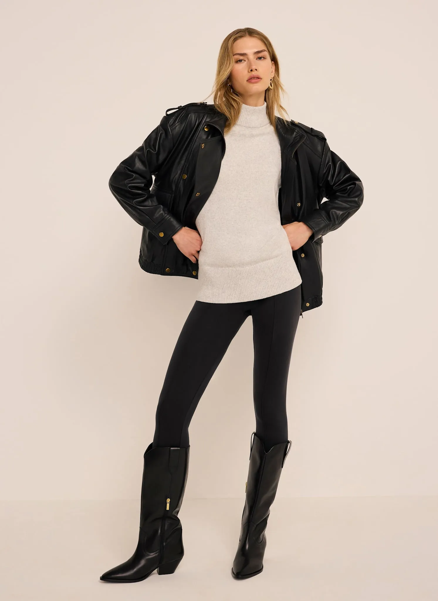 Black Seam Detail Leggings sold by Mint Velvet product image thumbnail 2