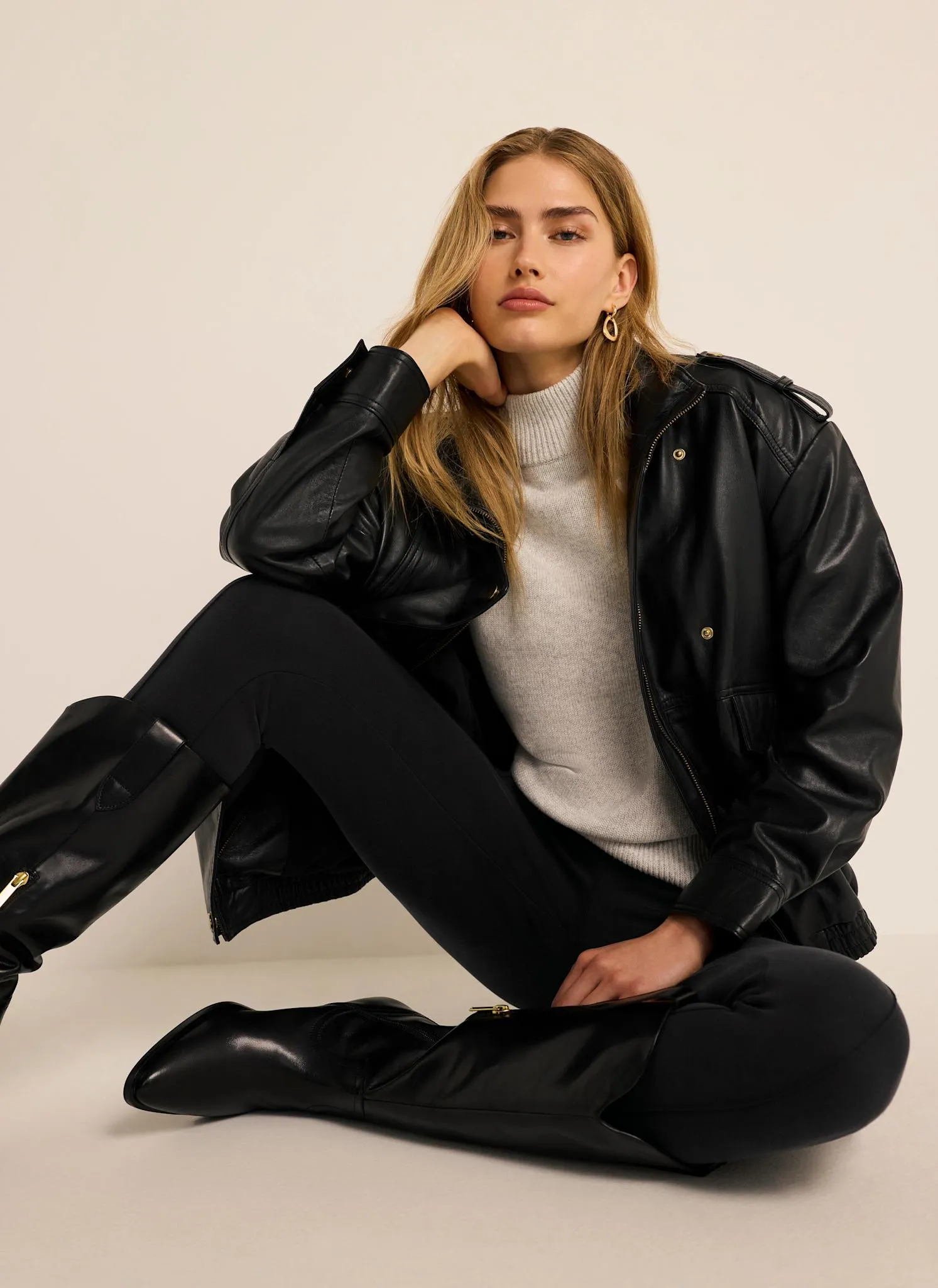 Black Seam Detail Leggings sold by Mint Velvet product image thumbnail 4