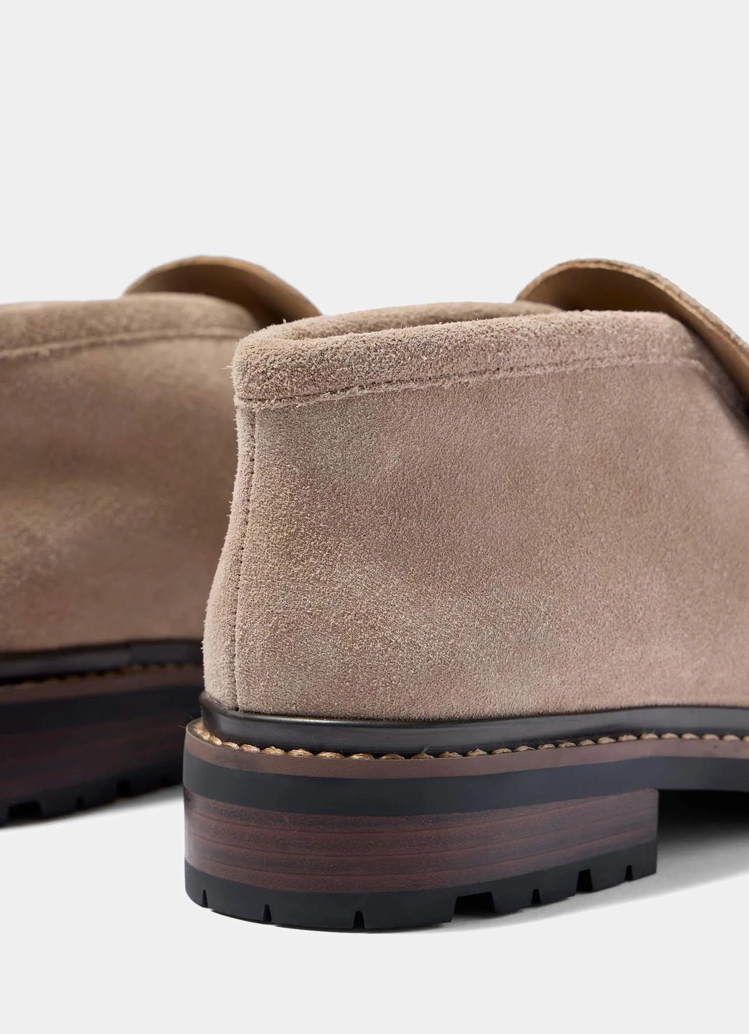 Effie Neutral Suede Loafer Boots sold by Mint Velvet product image thumbnail 3