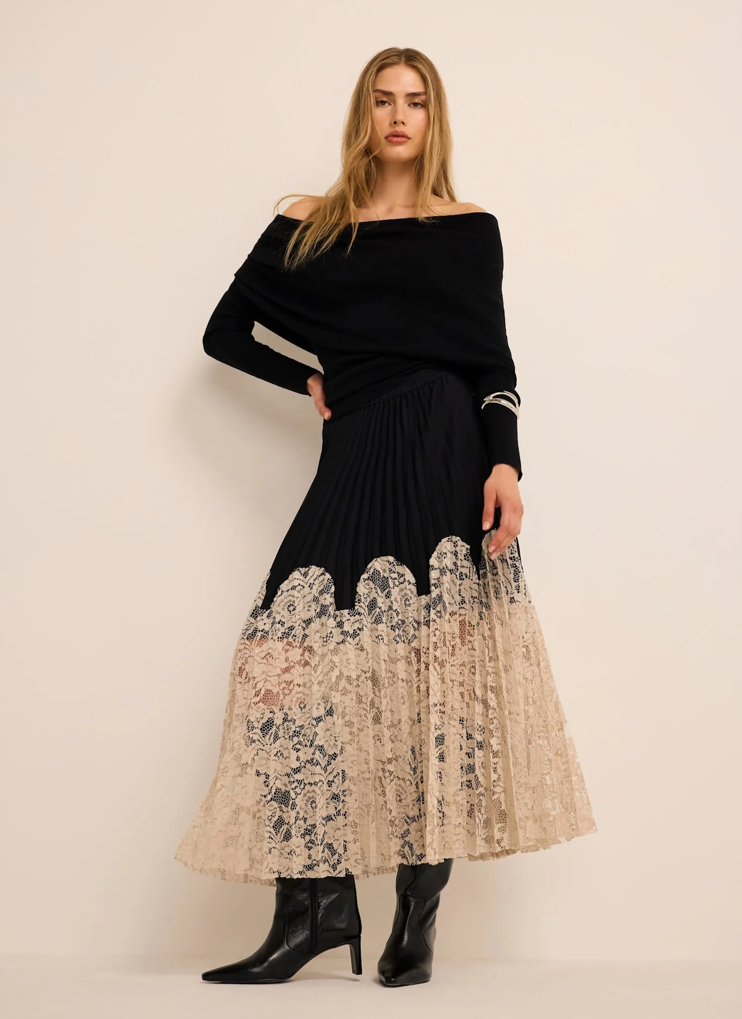 Black Bardot Knit Top sold by Mint Velvet product image thumbnail 5