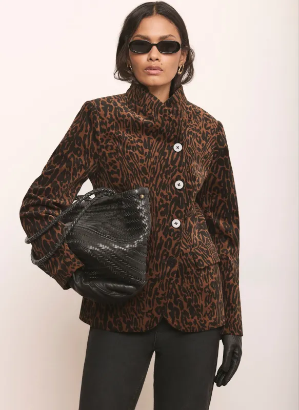 Leopard Print Velvet Jacket made by Mint Velvet