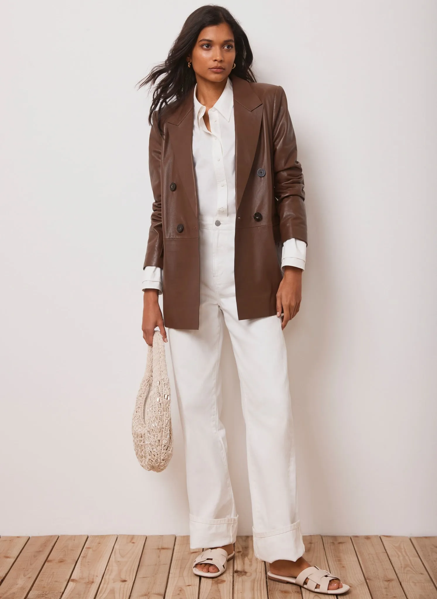 Tan Leather Blazer sold by Mint Velvet product image thumbnail 2