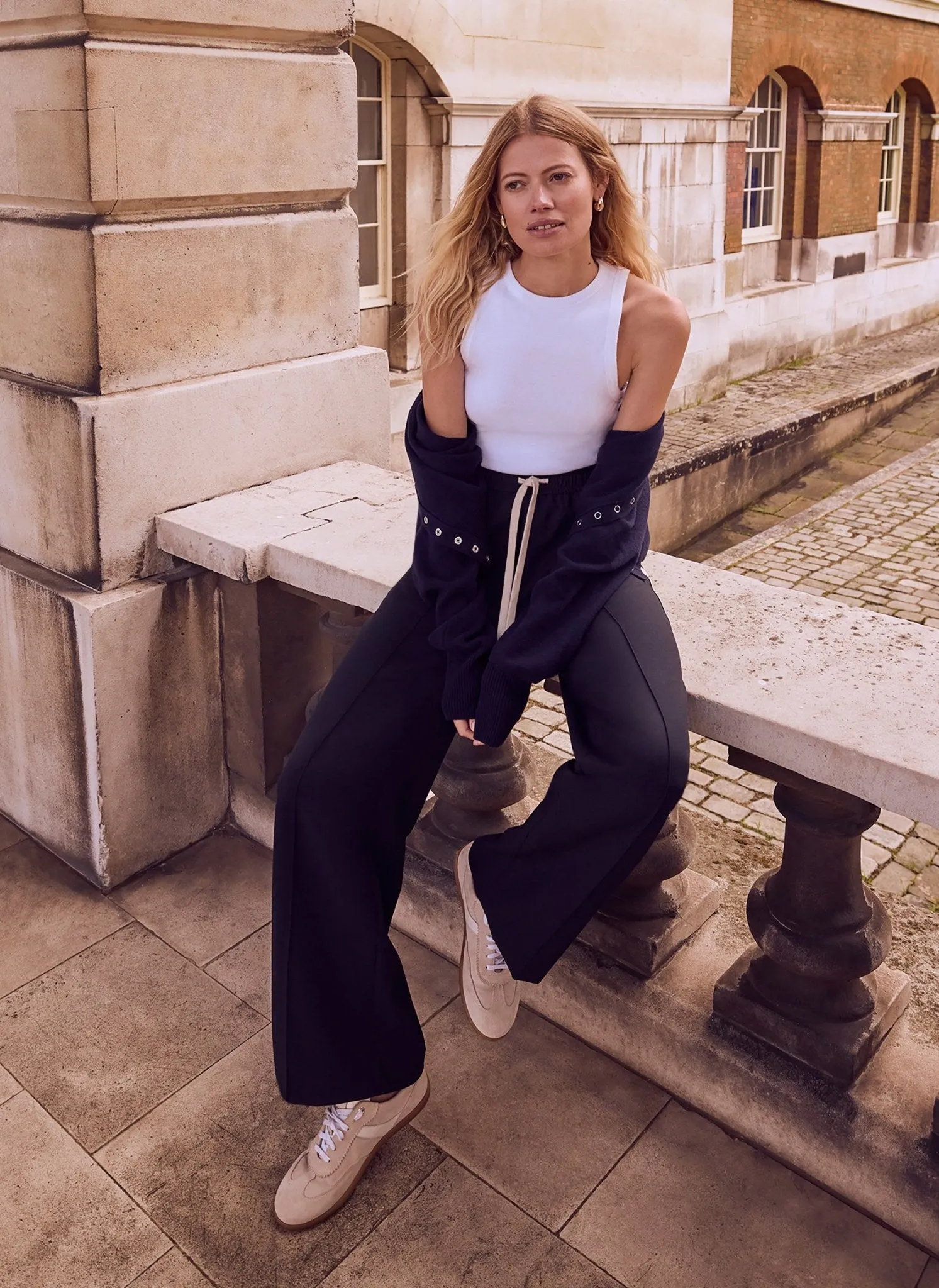 Navy Side Stripe Trousers sold by Mint Velvet product image thumbnail 4