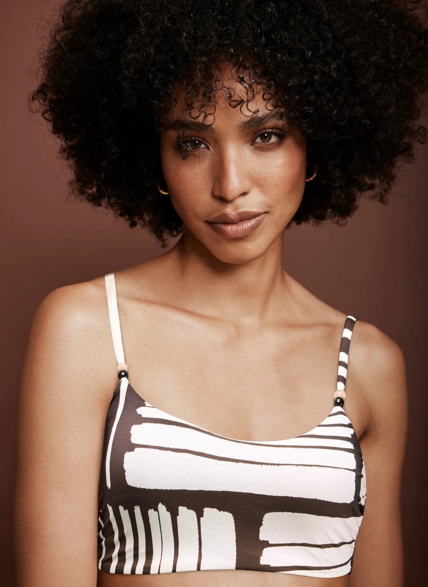 Brown Striped Bikini Top sold by Mint Velvet product image thumbnail 3