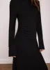 Black Ribbed Jersey Maxi Dress sold by Mint Velvet