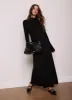 Black Ribbed Jersey Maxi Dress sold by Mint Velvet