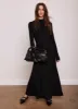 Black Ribbed Jersey Maxi Dress sold by Mint Velvet