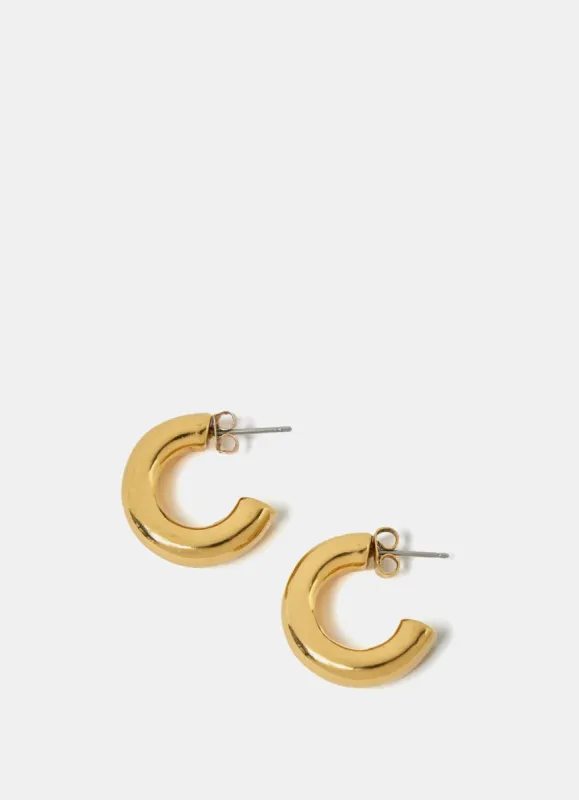 Gold Plated Hoop Earrings sold by Mint Velvet