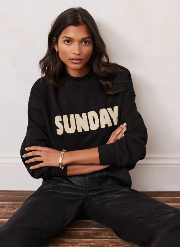 Black Sunday Sweatshirt sold by Mint Velvet