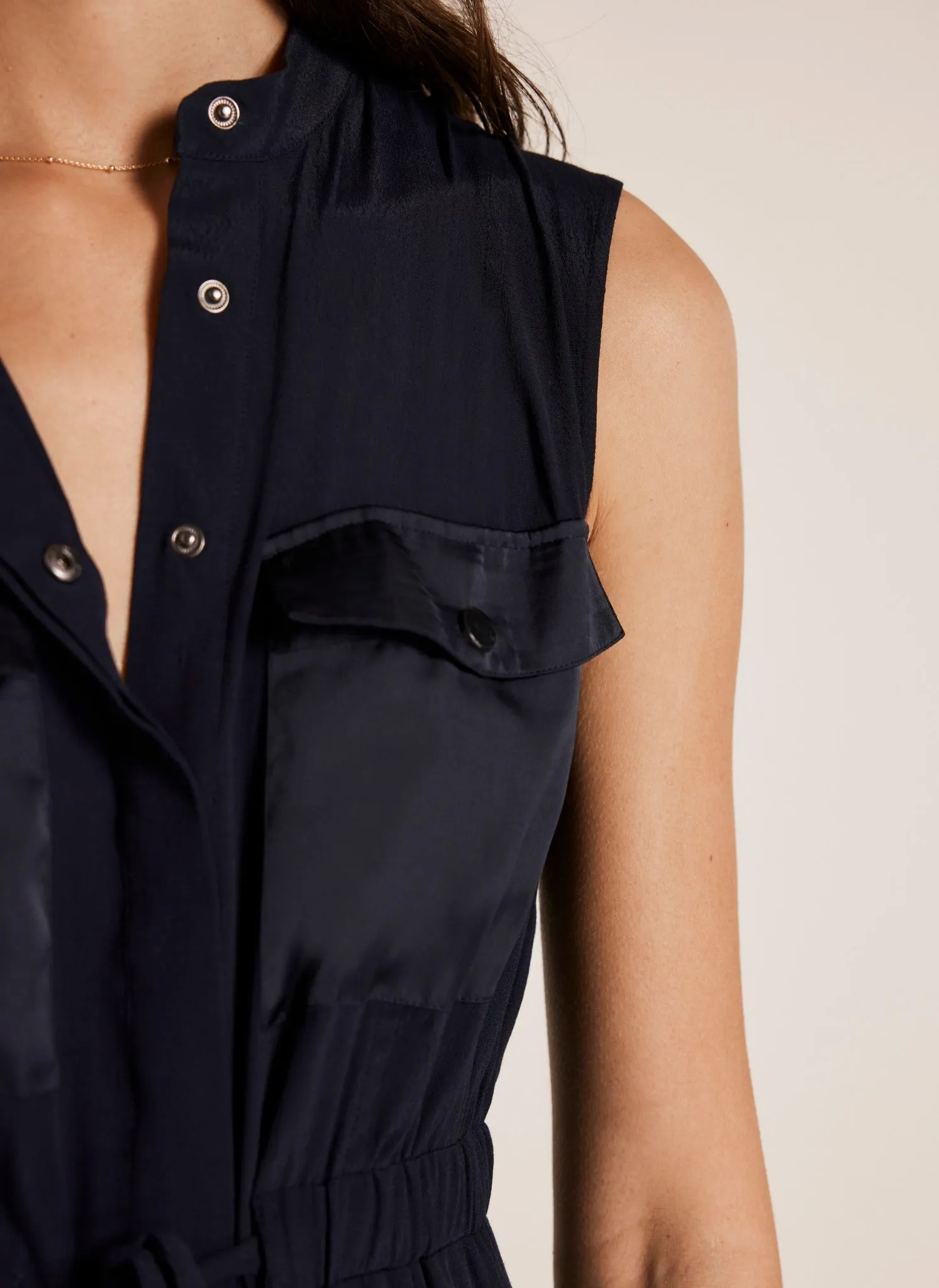Navy Utility Midi Shirt Dress sold by Mint Velvet product image thumbnail 5