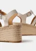 Cream Leather Gladiator Platform Sandals sold by Mint Velvet