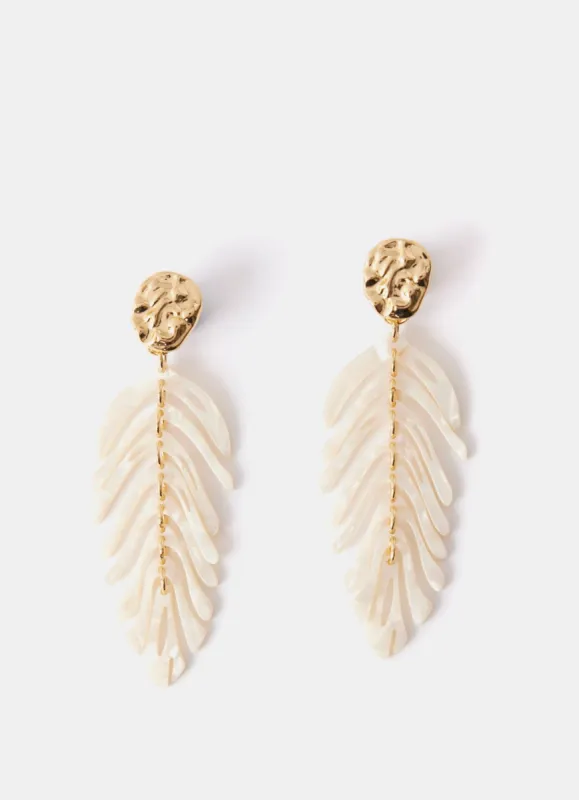 Gold Tone Resin Earrings sold by Mint Velvet