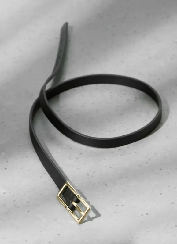 Black Leather Skinny Belt sold by Mint Velvet