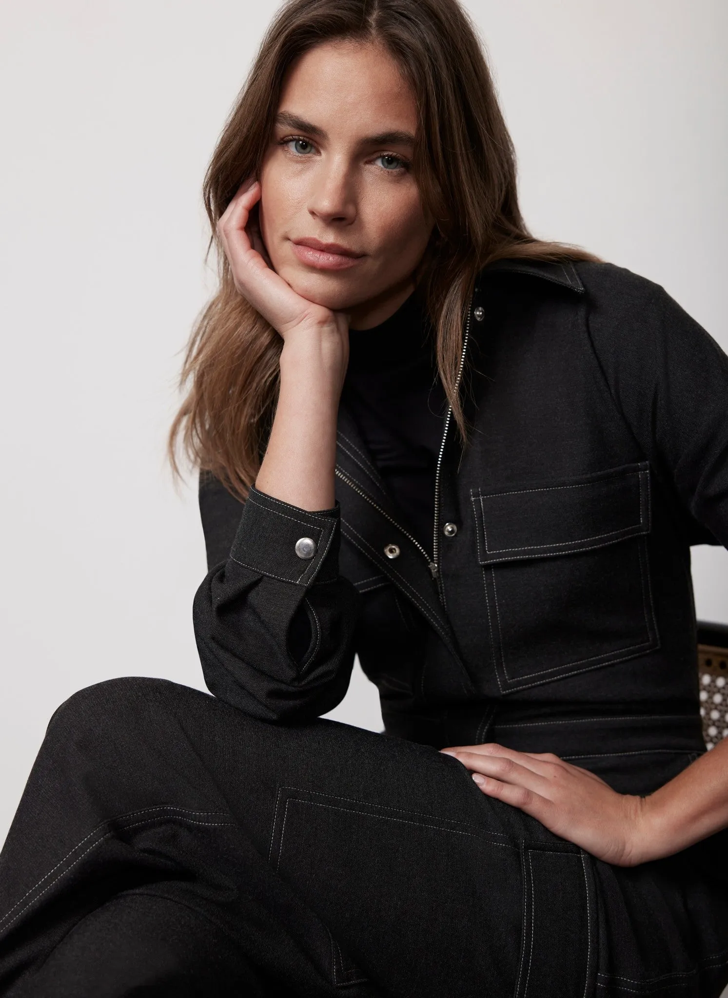 Grey Utility Jumpsuit sold by Mint Velvet product image thumbnail 3