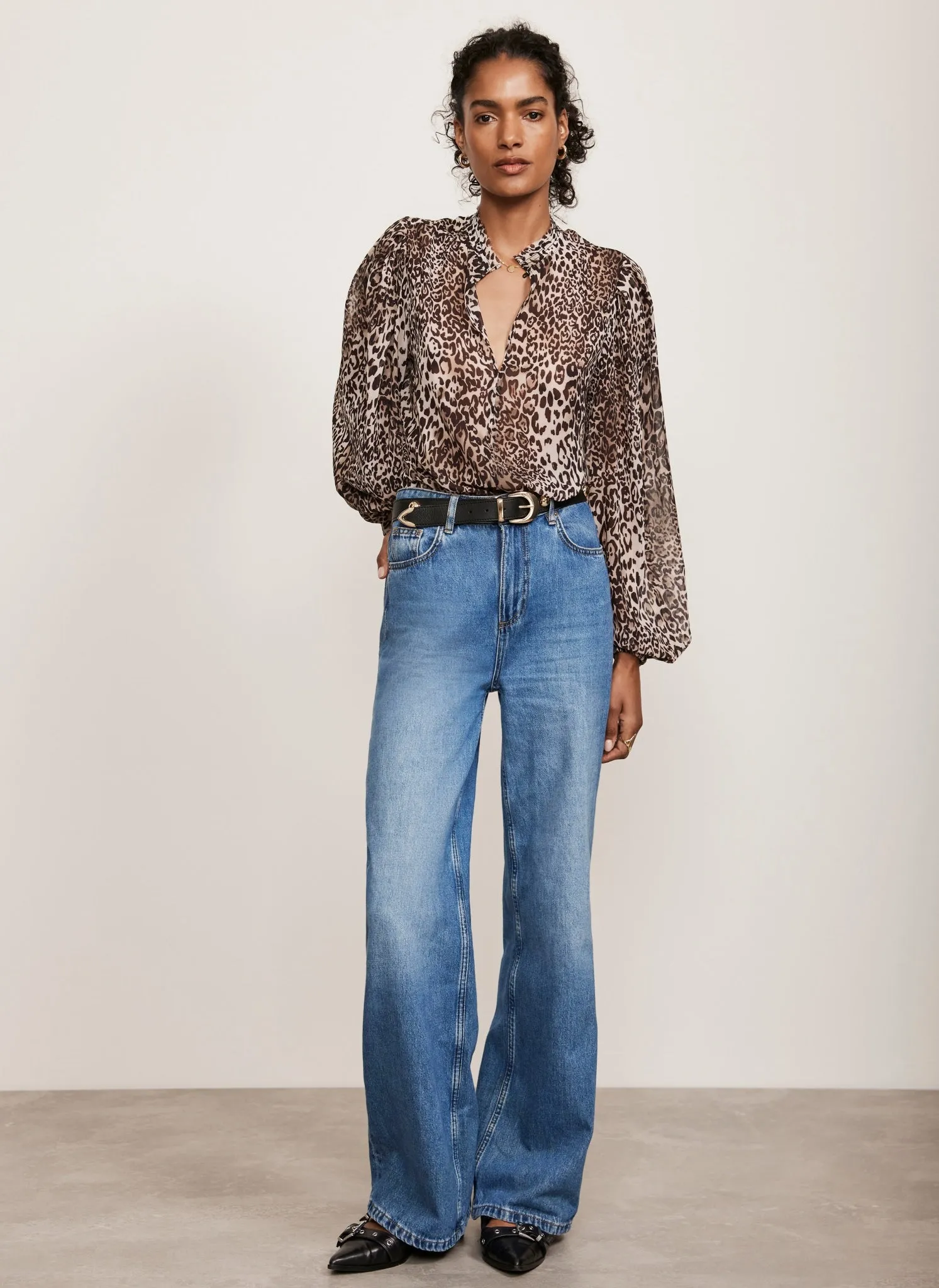 Leopard Print Blouse sold by Mint Velvet product image thumbnail 3