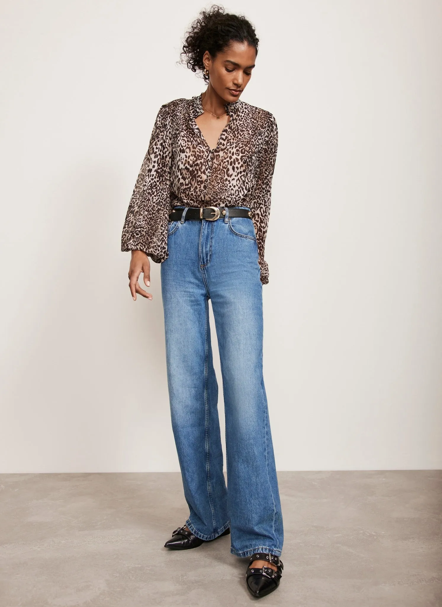 Leopard Print Blouse sold by Mint Velvet product image thumbnail 5